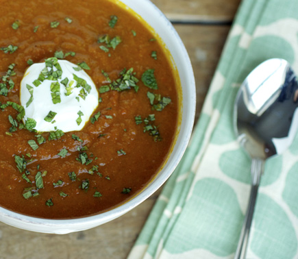 indian spiced carrot soup