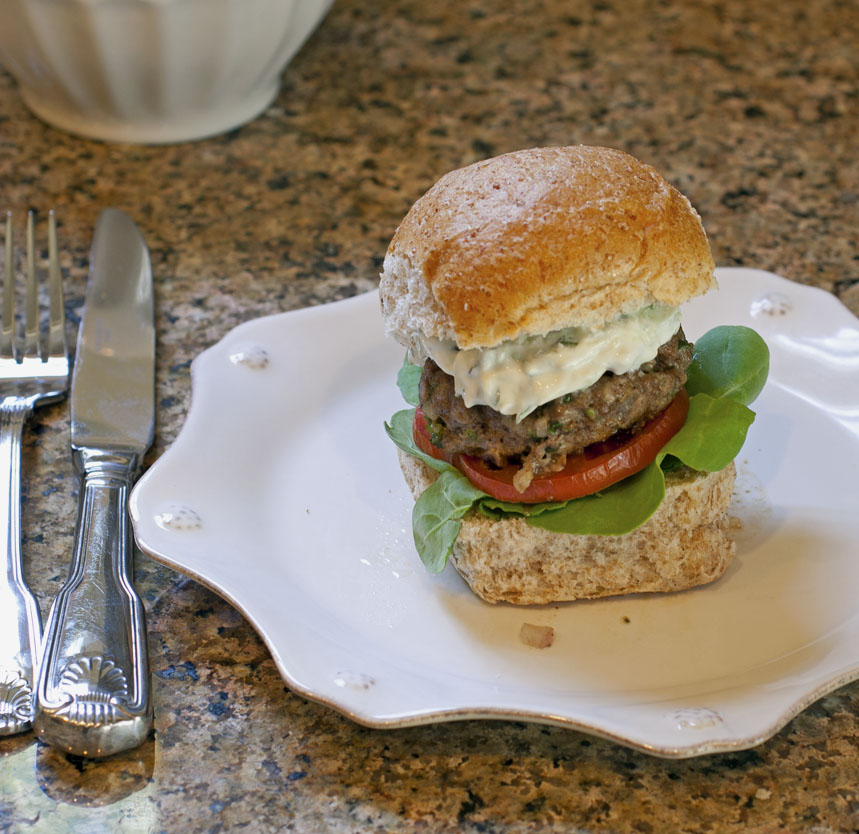 Greek Lamb + Feta Burgers and Easy Tzatziki | Plum Pie