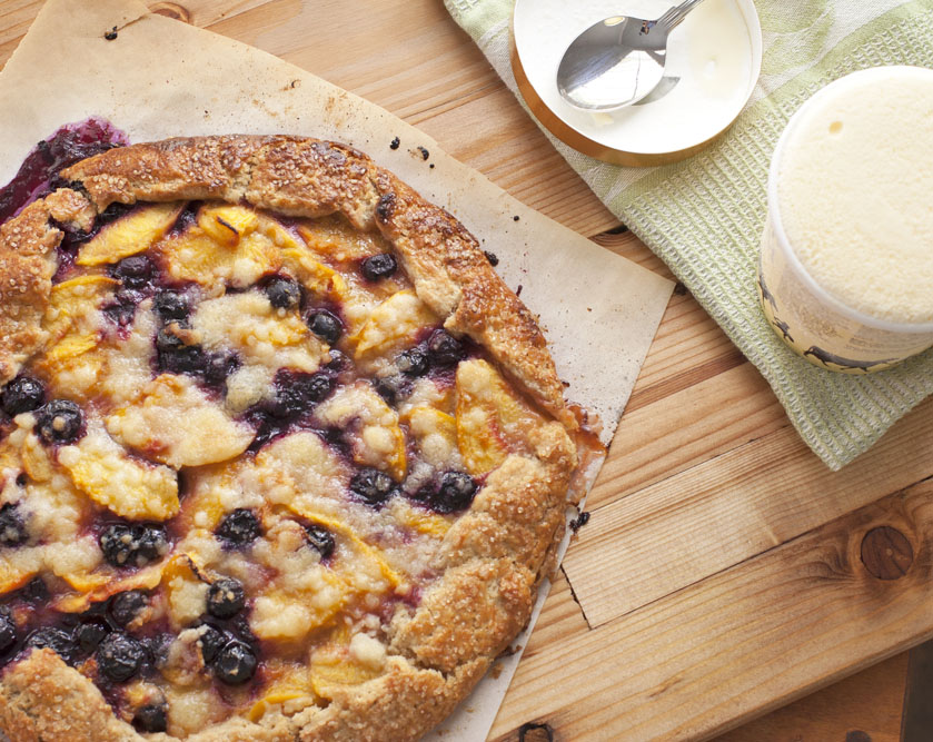 Peach Blueberry Crostata | Plum Pie