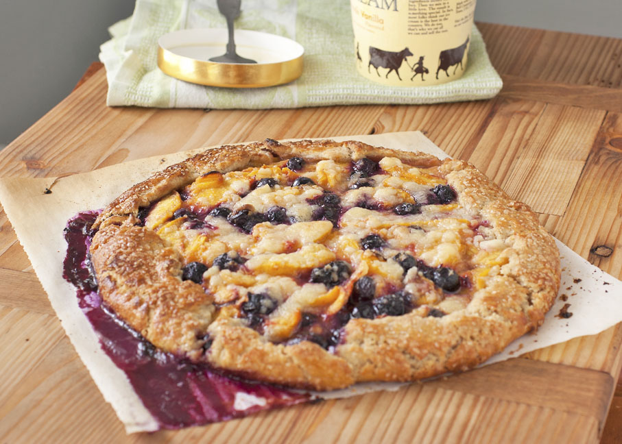 Peach Blueberry Crostata | Plum Pie