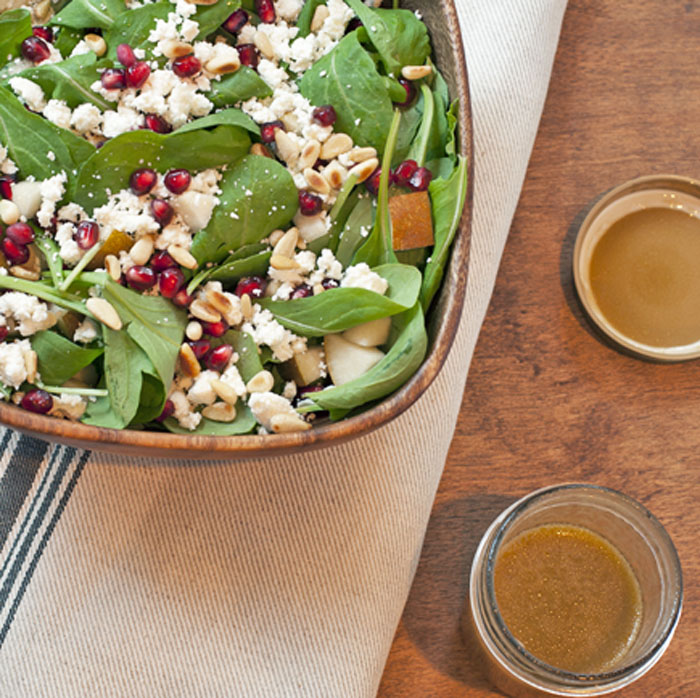 Arugula Pear + Goat Cheese Salad | Plum Pie