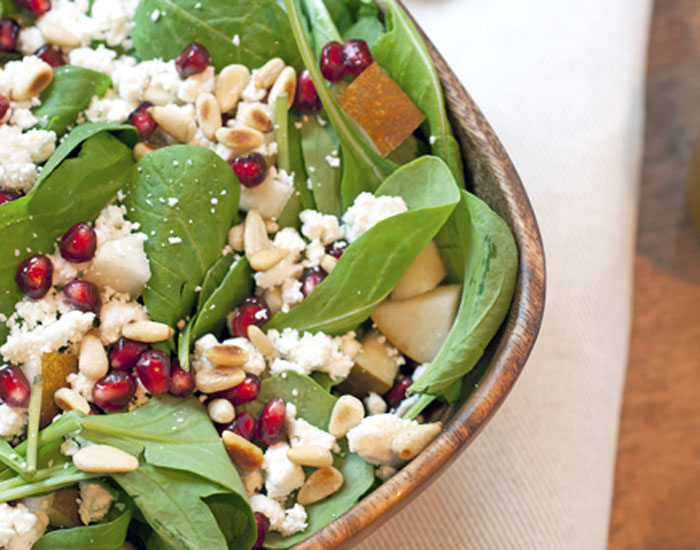 Arugula Pear + Goat Cheese Salad | Plum Pie